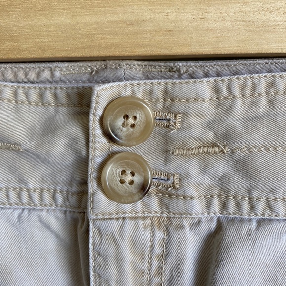 Eddie Bauer Women's Cream Button Mini Skirt Size‎ 12 - Picture 4 of 14